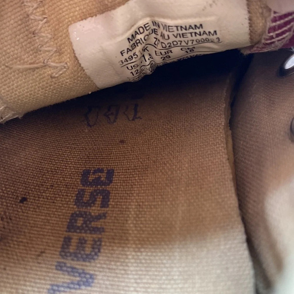 Converse Chucks Chuck Taylor Low Top Sneakers Berry Raspberry Fuchsia Pink Purpl - Picture 5 of 10